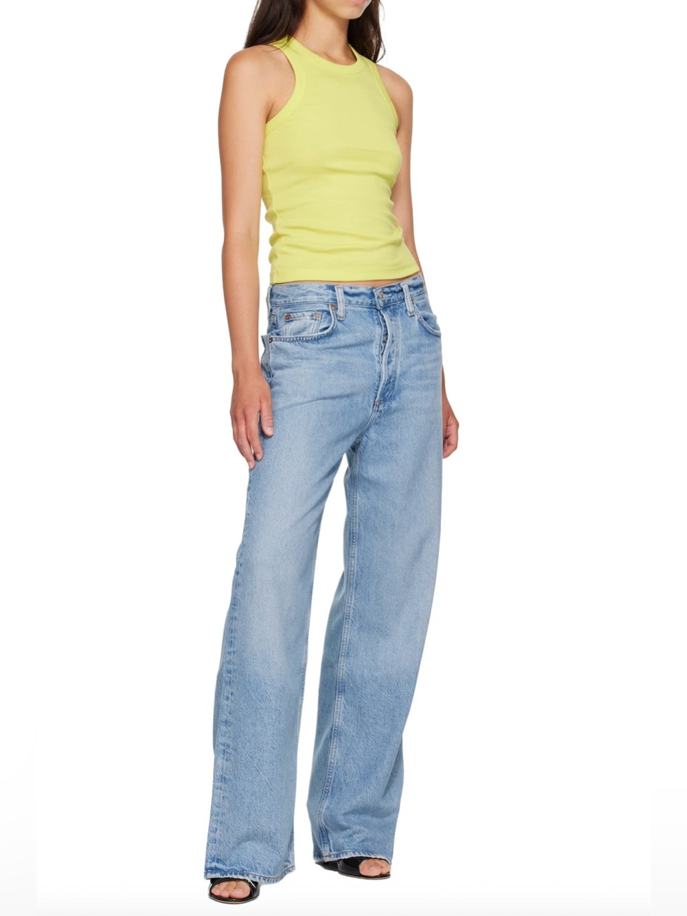 Agolde Low Slung Baggy Relaxed Button Fly Denim Jeans Size 29